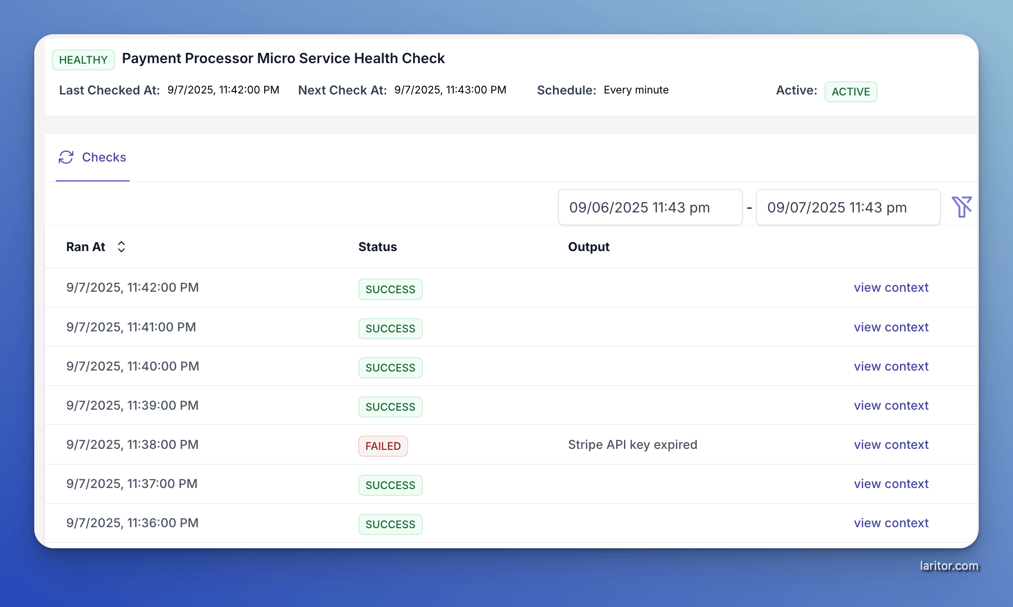 Extensible Health Checks